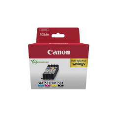 Canon CARTRIDGE CLI-581 C/M/Y/BK MULTI SEC pro PIXMA TS615x,625x,635x,815x,915x, TR7550 (200 str.)