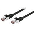 C-TECH kabel patchcord Cat6, FTP, černý, 2m