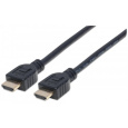 MANHATTAN kabel In-wall CL3 High Speed HDMI s Ethernetem, HEC, ARC, 3D, 4K, stíněný, 1m, Black