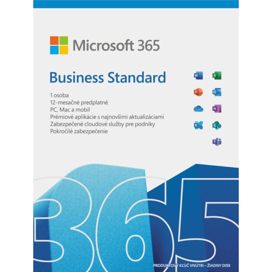 PROMO 3PK Microsoft 365 Business Standard SK (1rok) + NOTINO 40 EUR