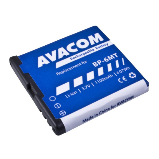 AVACOM baterie do mobilu Nokia E51, N81, N81 8GB, N82, Li-Ion 3,6V 1100mAh (náhrada BP-6MT)