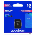 GOODRAM MicroSDHC karta 16GB M1AA, UHS-I Class 10, U1 + adaptér