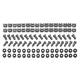 APC EasyRack M6 Hardware Kit, 32sets of M6 cage nuts, nylon washers,slot/phillips screws