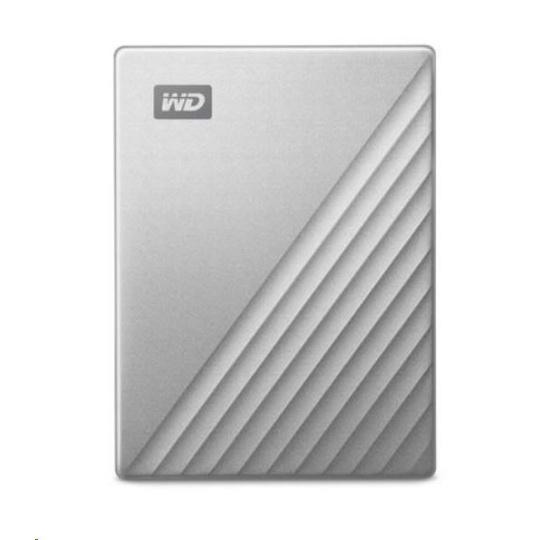 WD My Passport Ultra 2TB, Externí HDD, USB-C 3.0, pro MAC, stříbrná