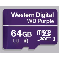 WD MicroSDXC karta 64GB Purple WDD064G1P0C Class 10, 16 TBW