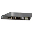 Planet GS-4210-24P4C PoE+ switch 28x 10/100/1000Base-T, 802.3at do 220W, VLAN, SNMP/WEB