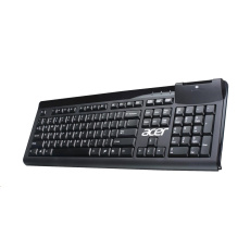 ACER Wired Smart Card reader Keyboard, drátová, USB2.0, čtečka chytrých karet, Black, Membrane Switch, CZ/SK layout