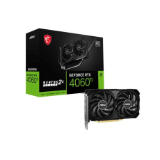 MSI VGA NVIDIA GeForce RTX 4060 Ti 8G VENTUS 2X BLACK E1 OC, 8G GDDR6, 3xDP, 1xHDMI