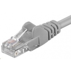 PremiumCord Patch kabel UTP RJ45-RJ45 CAT6 0.5m šedá