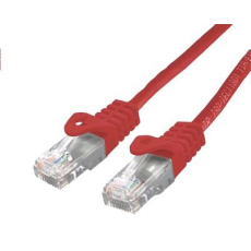 C-TECH kabel patchcord Cat6, UTP, červený, 5m