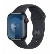 APPLE Watch Series 9 GPS + Cellular 41mm Midnight Aluminium Case with Midnight Sport Band - M/L