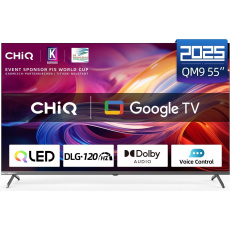 CHiQ U55QM9V TV 55", UHD, QLED, Google TV 5.0, DLG 120 Hz, MEMC