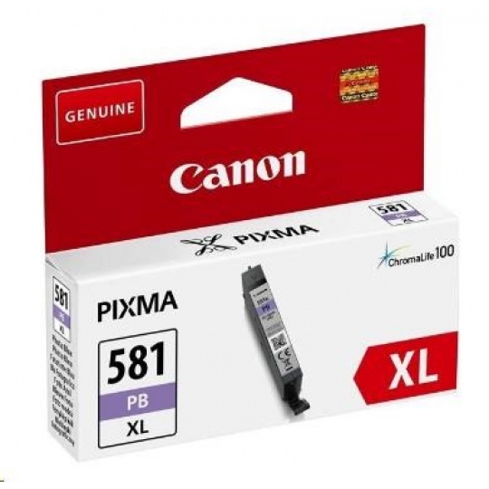 Canon CARTRIDGE CLI-581XL foto modrá pro PIXMA TS615x, TS625x, TS635x, TS815x,TS825x, TS835x, TS915x (4 710 str.)