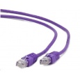 GEMBIRD kabel patchcord CAT6 stíněný FTP 5m, fialový