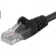 PREMIUMCORD Patch kabel UTP RJ45-RJ45 CAT5e 1m černá