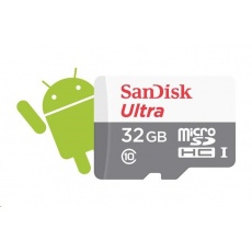 SanDisk MicroSDHC karta 32GB Ultra (80MB/s, Class 10 UHS-I, Android)