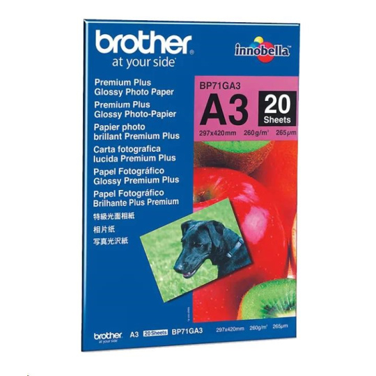 BROTHER Paper BP-71 foto lesklý A3/20ks