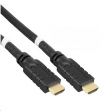 PREMIUMCORD Kabel HDMI High Speed with Ether.4K@60Hz, se zesilovačem,15m, 3x stínění, M/M, zlacené konektory