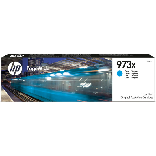 HP 973X High Yield Cyan Original PageWide Cartridge (7,000 pages)