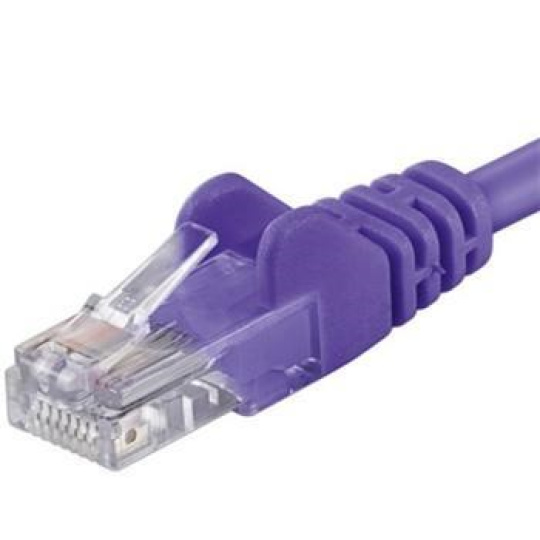 PremiumCord Patch kabel UTP RJ45-RJ45 CAT6 10m fialová