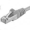 PREMIUMCORD Patch kabel CAT6a S-FTP, RJ45-RJ45, AWG 26/7 1m šedá