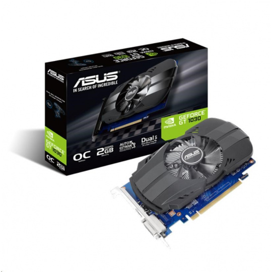 ASUS VGA NVIDIA GeForce GT 1030 2G, 2G GDDR5, 1xHDMI, 1xDVI