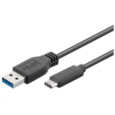 PremiumCord Kabel USB 3.1 konektor C/male - USB 3.0 A/male, černý, 2m