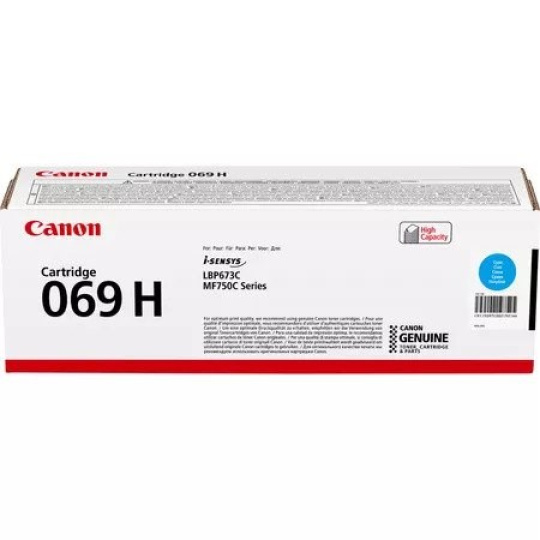 Canon TONER CRG 069C H azurová pro LBP673Cdw, MF752Cdw a MF754Cdw (5 500 str.) BAZAR/POŠKOZENÝ OBAL