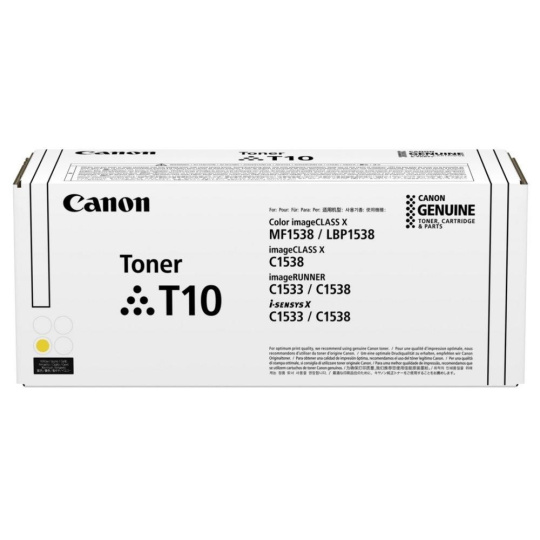 CANON TONER T10 YELLOW pro i-SENSYS X C1533i, C1533iF, C1538i, C1538Fi  (10 000 str.)