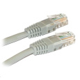 XtendLan patch kabel Cat5E, UTP - 0,5m, šedý (prodej po 10 ks)