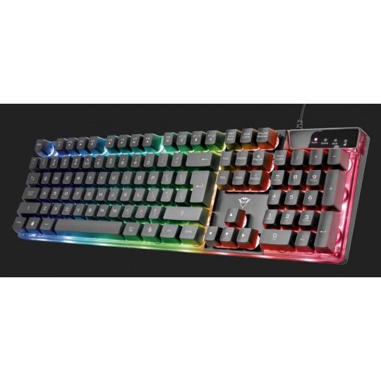 TRUST herní klávesnice GXT 835 Azor Illuminated Gaming Keyboard CZ/SK