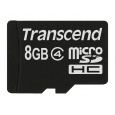 TRANSCEND MicroSDHC karta 8GB Class 4, bez adaptéru