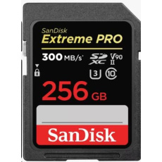 SanDisk SDHC karta 256GB Extreme PRO (300 MB/s, Class 10, UHS-II U3 V90)