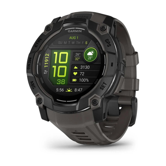 Garmin Instinct 3 – 50 mm, AMOLED, Black s charcoal páskem