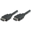 MANHATTAN kabel HDMI s Ethernetem, HEC, ARC, 3D, 4K, stíněný, 5m, Black