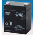 Baterie - CTM CT 12-5L (12V/5Ah - Faston 250), životnost 5let