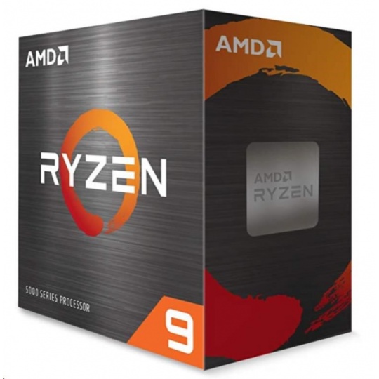 CPU AMD RYZEN 9 5950X, 16-core, 3.4 GHz (4.9 GHz Turbo), 72MB cache (8+64), 105W, socket AM4, bez chladiče