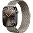 Apple Watch Series 10 GPS + Cellular 42mm Natural Titanium Case with Natural Milanese Loop