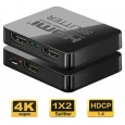 PREMIUMCORD HDMI splitter 1-2 porty, s napájením z USB, 4K, FULL HD, 3D