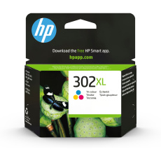 HP 302XL High Yield Tri-color Original Ink Cartridge, , F6U67AE