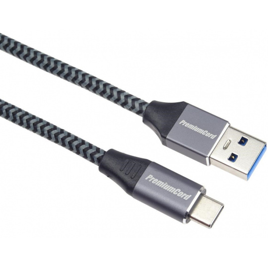 PREMIUMCORD Kabel USB-C na USB 3.0 A (USB 3.1 generation 1, 3A, 5Gbit/s) 0,5m oplet