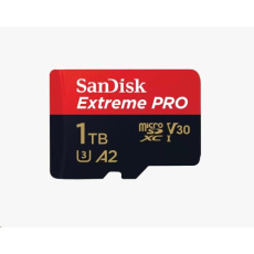 SanDisk micro SDXC karta 1TB Extreme PRO (200 MB/s Class 10, UHS-I U3 V30) + adaptér