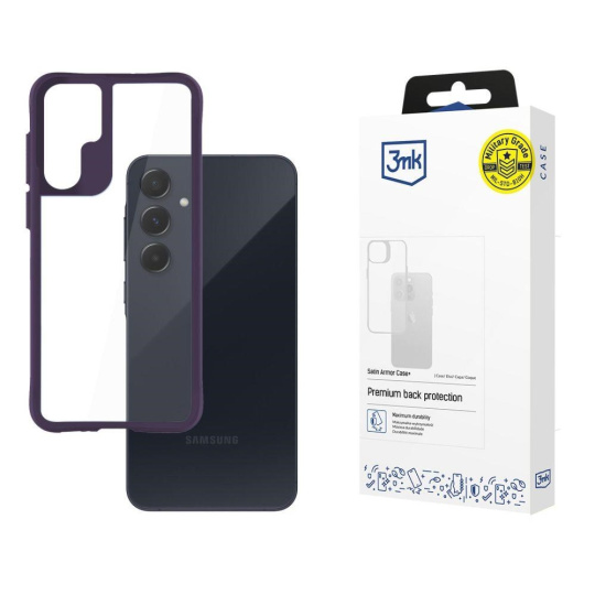 3mk Satin Armor Case+ Purple pro Samsung Galaxy A55 5G