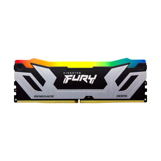 BAZAR KINGSTON CUDIMM DDR5 24GB 8400MT/s CL40 FURY Renegade RGB Silver XMP (POŠKOZENÝ OBAL)