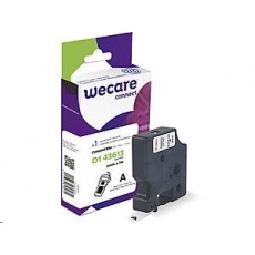 WECARE ARMOR páska pro DYMO S0720780, černá/bílá, 6mm x 7m