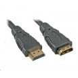 PREMIUMCORD Kabel prodlužovací HDMI - HDMI 5m, zlacené konektory