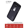 C-TECH Powerbanka 10000mAh, Li-Pol, 22,5W, USB-C/USB-A/micro USB